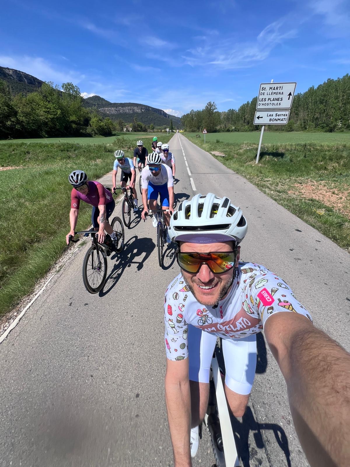 Radtour durch das Hinterland von Girona Richtung St. Martí de Llémena